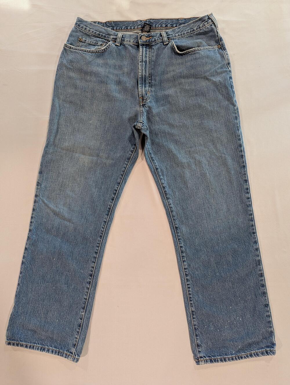 Polo Ralph Lauren Andrew Jeans Mens 34x29 Blue Med Wash Straight Denim Casual